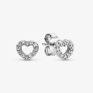 Pandora open heart stud earrings